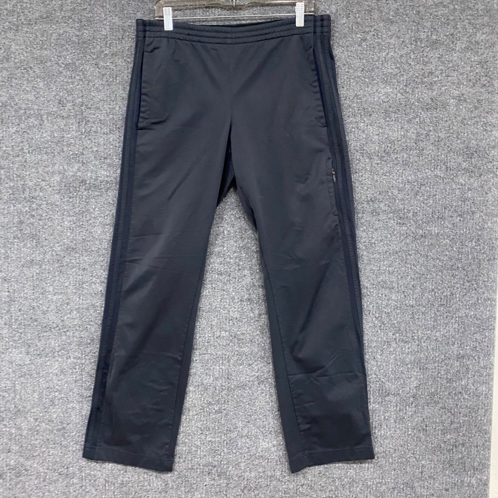 Adidas Mens Black Three Stripe Track Pants Medium S87873 AZB001 Athletic Gym